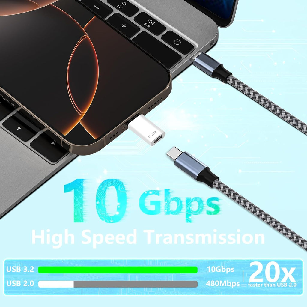 [Apple MFi Certified] USB C to Lightning Adapter, Stuffcool 4Pack Lightning Male to USB C Female Digital Converter 20W Type C Fast Charging Connector for iPhone 14 13 12 11 Pro XS XR X SE iPad Airpods