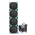 120mmx4 480mm Adjustable Computer PC Vent Fans 3-12V Speed Controller for Flexible Arrange Chicken Coop Rack Space Window Wall Cabinet Server Mining Rig Exhaust Cooling
