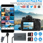 SD UHS-II Dual-Slot Card Reader .amalink Dual Slot USB C SD 4.0 Memory Card Reader Adapter .USB 3.2 Gen 1 Workflow Dual-Slot SDHC/SDXC UHS-II