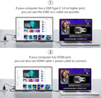 InnoView 2K 180HZ Portable Monitor, 18" OD Gameplus 2560x1600 QHD 100% sRGB Portable Gaming Monitor with Kickstand HDR FreeSync Travel Monitors for Game Console, PS5, Switch, PC, Phone