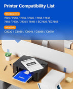 013R00662 Drum Unit Set 4-Pack Black Cyan Magenta Yellow Replacement for Xerox Workcentre 7525 7530 7535 7545 7556 7830 7855 7970 7835i 7845i AltaLink C8030 C8035 C8045 C8055 C8070 Printer Image-Drum