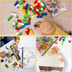 60pcs Large Mesh Zipper Pouch File Bags Reusable Zippered Pouches for Organizing Classroom, Board Game Storage, Puzzle Bags Black