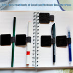 16PCS Notebook Pen Loop Holder,Self Adhesive Leather Pen Holder for notebook,Pencil Elastic Loop Designed for Notebooks,Journals,Calendars,Planners,Tablet Case for School,Office