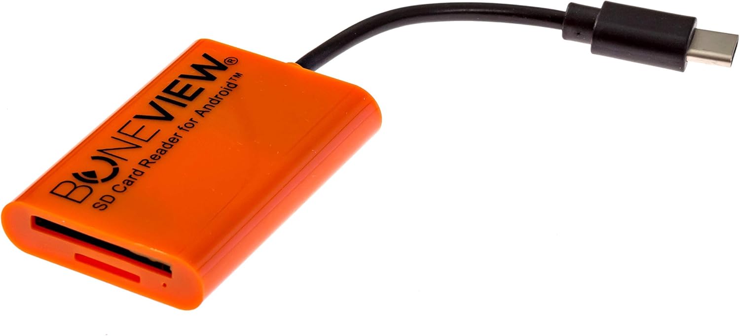 SD Card Reader for Android - Type C USB Trail Camera Viewer by BoneView - Backup Play Save and Share Deer Hunting Photo & Video from Game Cam Memory Chips on Most USB-C Smart Phones