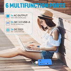 SinKeu Power Bank, 24000mAh with 110V AC Outlet Portable Laptop Battery Bank, 65Watt Portable Power Charger for iPhone 15, Outdoor Camping and Home Office Hurricane Emergency