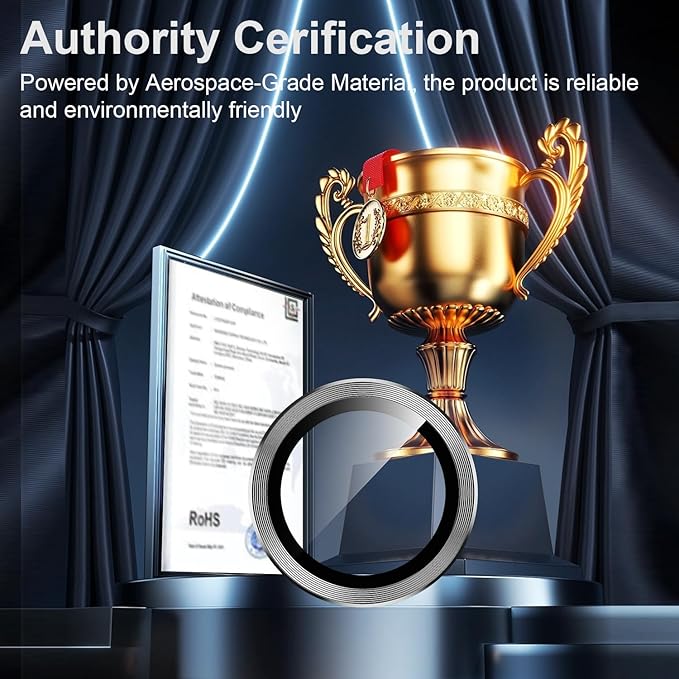 Korecase for Galaxy S25 Plus Camera Lens Protector, 9H Tempered Glass Anti Scratch Camera Screen Protector Shockproof Film Metal Ring Lens Protector for Galaxy S25+Plus,Colorful