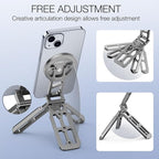 Magnetic Pocket Phone Tripod Foldable Compatible with Magsafe for iPhone 15/14/13/12 Plus Pro Max Series, Upgrade Mini Cell Phone Tripod Mount Handle Smartphone Desk Stand Travel All in One