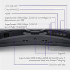 Alienware AW3423DWF Curved QD-OLED Gaming Monitor - 34-inch Quantum Dot OLED 0.1Ms 165Hz 21:9 Curved Display, 99.3% DCI-P3 Color Gamut, VESA DisplayHDR True Black 400, AMD FreeSync Premium Pro - Black