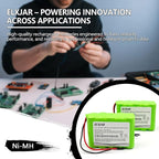 (2-Pack) 12V NiMH Battery Pack AA2000mAh, 10-Cell Rechargeable Replacement for RC Models, LED Kits, Medical Equipment, DIY Projects