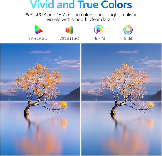 KOORUI 27 Inch Monitor, Full HD 1080P 100Hz Computer Monitor, IPS Display, HDMI, VGA, 4ms Response Time, 100 x 100 mm VESA Mountable, Frameless, Ergonomic Tilt, Black