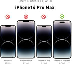 For iPhone 14 Pro Max Screen Protector Tempered Glass [Black Edge] Compatible with Apple Dynamic Island (2 Pack)