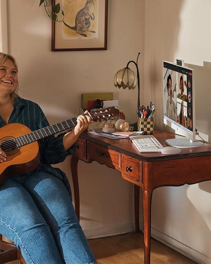 HP All-in-One Desktop - 27'' FHD Touchscreen Computer, Windows 11 Pro, Intel 12-core Ultra 7 155U(Beats i7-1355U), Wi-Fi 6, Bluetooth, Adjustable Height, Anti-Glare (32GB RAM | 1TB SSD)