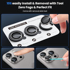 WSKEN for iPhone 16 Pro/iPhone 16 Pro Max Camera Lens Protector - [Original Shooting Model] Shatterproof Ultra HD Tempered Metal Glass Camera Screen Protector Cover Film Accessories