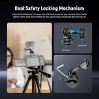 NEEWER Action Camera Cold Shoe Mount Adapter Compatible with GoPro Accessories Go Pro DJI Insta360 AKASO, Metal 1/4" Thread Hot Shoe Mount for Mini Tripod Selfie Stick, 180° Tilt, GP-63