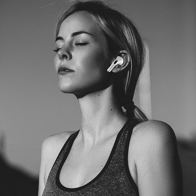 Lanwow Premium Memory Foam Tips for AirPods Pro & AirPods Pro 2nd Generation. No Silicone Eartips Pain. Anti-Slip Eartips. Fit in The Charging Case, Extra Small 3 Pairs (XS, Black)