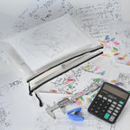 AUSTARK 10 Pcs Zipper File Bags, Waterproof Plastic Mesh Pouch for Office School, Board Game Storage Bags (B4 Size 15''x11'', White and Black)