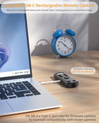 Compatible with Fujifilm Camera Wireless Remote Control - Aodelan Rechargeable Shutter Release with OLED Screen for X-H2,X-H2S,X-T4,X-T5,X-T3,X-S20,X-S10,X-T50,X-T30 II,X-T30,X-M5,X100VI,X-E5,X Half