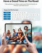 Gulloe 512GB Flash Drive Intended for iPhone, Memory Stick Storage for Photos and Videos Backup, Compatible with iPhone iPad Android PC, Plug and Play, No Application Required (Purple)