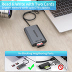 SD UHS-II Dual-Slot Card Reader .amalink Dual Slot USB C SD 4.0 Memory Card Reader Adapter .USB 3.2 Gen 1 Workflow Dual-Slot SDHC/SDXC UHS-II