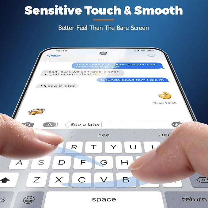 2 Pack Matte Glass Screen Protector for Samsung Galaxy S25 Ultra 5G(6.9 inch), Anti-Glare & Anti-Fingerprint Case Friendly Tempered Glass Film, Bubble Free,Fingerprint unlock,HD Clear,Smooth as Silk