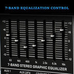 Audio Mixer 12 Channel Professional Mixer Console with 320 DSP Effects, 7-band EQ Sound Mixing Board Digital DJ Mixer w/USB Bluetooth MP3 for Recording, Independent 48V Power & Mute Button