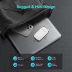 PHIXERO 2TB Portable SSD, Type-C Interface, Up to 450Gbps, Built-in mSTAT SSD for Ultra-Fast Data Transfer,White