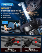 VANMASS Car Phone Holder 2025 Ultimate Military-Grade Phone Holder for Your Car Windshield Dashboard【Newest Best Strongest】 Cell Phone Car Mount with Patent & Safety Certs for iPhone Samsung Android