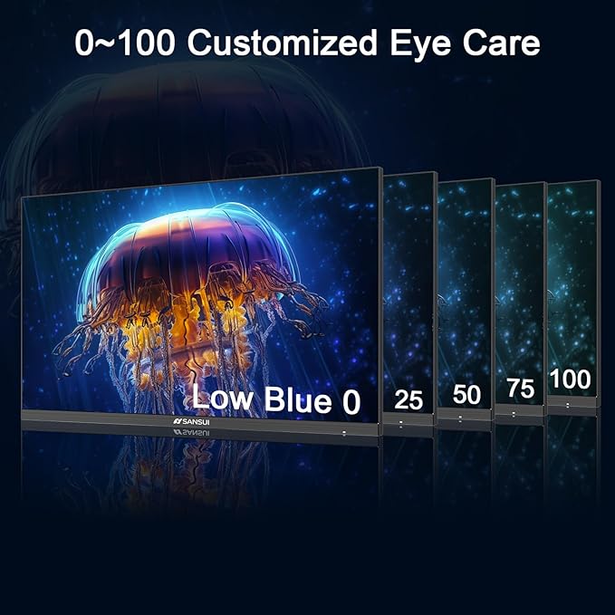 SANSUI 27 Inch Computer Monitor 120Hz, FHD 1080P Monitor, HDMI DP Ports FreeSync, HDR 110% sRGB, Tilt Adjustable Frameless VESA Compatible for Office and Home (ES-27F2, HDMI Cable Included)