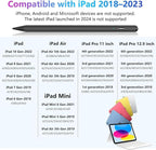 Stylus Pen for iPad 10th 9th 8th 7th 6th Generation, 15Mins Fast Charge for Apple iPad Pencil with Pencil Holder, for iPad Pro 11/12.9 inch, for iPad Air 5th/4th/3th Gen, for iPad mini 6th/5th Gen