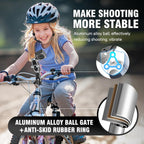 Aluminum Alloy Camera Mounts Clamp Mount Bicycle Handlebar Adapter Mount with Dual 360°Rotatable Ball Head with Adapter Phone Clip Compatible with Hero Insta360 and Other Action Cameras