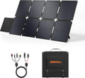 GRECELL 240W Portable Solar Panel for Power Station, Ultra Light Foldable Solar Panel Kit, 25% High Efficiency, IP65 Waterproof, Solar Charger for Outdoor Camping RV Boat Home Backup Power, Off-Grid