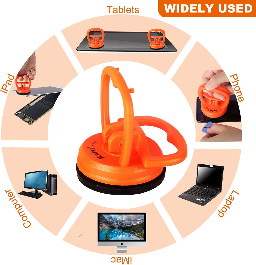 Kaisiking 11 PCS Screen Suction Cup Kit LCD Screen Opening Tools Screen Replacement Tools for iPad, iMac, MacBook, Tablet, Laptop, iPhone, Samsung, Huawei, Etc.