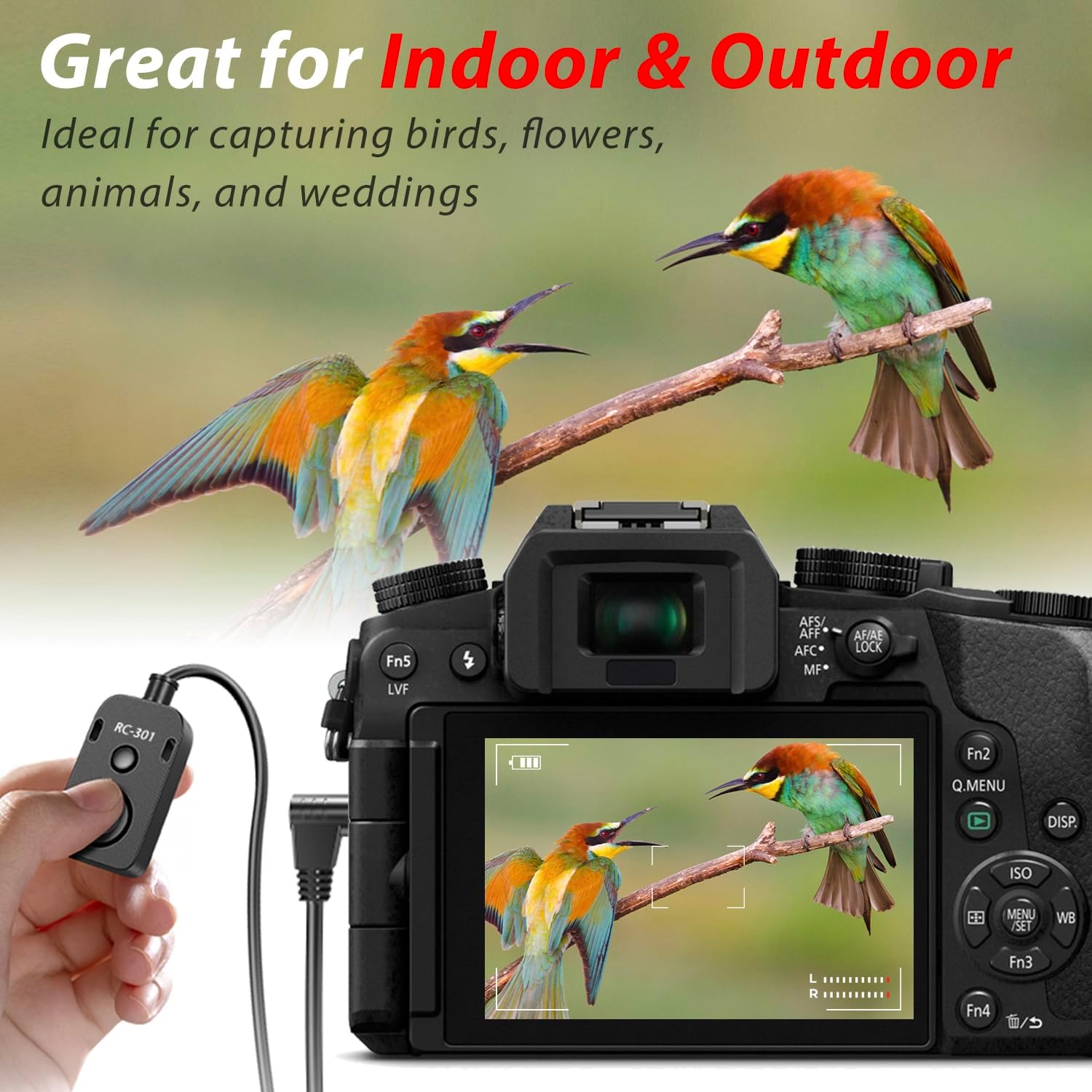 The RC301-DC3 Substitution for Nikon mc-dc3 Remote Release The 150cm/59in Small Remote Control of The Shutter Release Button Z5II/Z50 II Second-Generation Cameras z50ii /z5 ii (RC301-DC3)