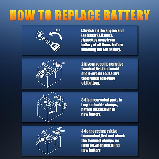 TPE Car Start Stop System BCI Group26 LiFePO4 Lithium-ion Battery 12.8V 800A Lightweight High Performance Battery Battery Level Display Left Negative Right Positive