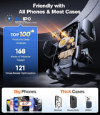 TORRAS [Ultra-Durable Cell Phone Holder for Car, Universal Mount Dashboard Windshield Vent Compatible with iPhone 16 15 14 13 12 Pro Max, Samsung Galaxy S23+ Ultra S10 Note Plus