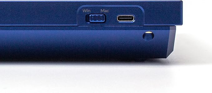 Keychron Q5 Wired Custom Mechanical Keyboard Full Aluminum Barebone Version, Hot-Swappable 96% Layout, Double-Gasket DIY Kit, QMK/VIA Programmable Macro Compatible with Mac Windows Linux - Blue