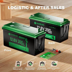 12V 200Ah LiFePO4 Lithium Battery Built-in 200A BMS, Max.2560Wh Energy, 10 Years Lifetime 15000+ Cycles, Perfect for RV Solar Energy Storage Marine Trolling Motor -2 Packs