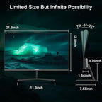 SANSUI 24 inch Monitor, IPS Display FHD Computer Monitor, 100Hz Monitor VESA Mount with HDMI Inputs for Home Office (HDMI Cable Included)