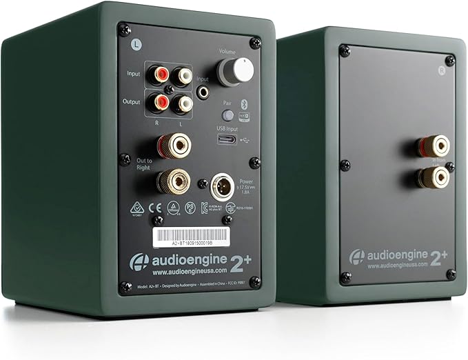 Audioengine A2+ Desktop 24 Bit Limited Edition Wireless Bluetooth Desktop Speakers - 60W Computer Speakers for Music and Gaming Accessories