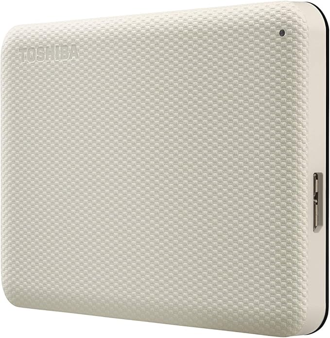 Toshiba Canvio Advance 2TB Portable External Hard Drive USB 3.0, White - HDTCA20XW3AA