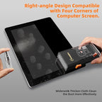 Keyboard Cleaning Kit Keyboard Cleaner, All in One Computer Screen and Laptop Cleaner, Compact Portable Electronic Laptop Cleaning Kit with Soft Brush and Spray for MacBook iPad iPhone Earbud, Black