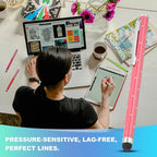 PATIKIL Stylus Pens for Touch Screens, 6 Pcs High Precision Universal Bling Stylus Crystal Metal Capacitive Pen for Touch Screen Devices Phone Tablets Laptop, Pink