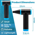 Compressed Air Duster 150000 RPM - Computer Keyboard Cleaner - Jet Dry Mini Air Blower Gun for Car Drying - Electric Canned Air Duster for Computers - Portable Car Dryer Air Blower Fan