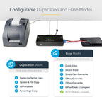 StarTech.com 1:1 Standalone Hard Drive Duplicator and Eraser, SAS/SATA HDD/SSD Cloner/Copier, Hard Drive Duplicator/Sanitizer, Harddisk/Harddrive Wiper, LCD, Toolless, TAA Compliant (SATSASDUPE11)