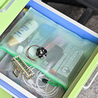 AUSTARK 20 Pcs Zipper File Bags, Plastic Mesh Pouch, Board Game Storage Bag, Waterproof Bags for Office School (B5 Size 11.4''x8.2'', Multicolored)