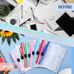 Jetec 32 Pcs Mesh Zipper Bags Toy Storage Bikini Organizer Bag Bolsas Para Guardar Trajes De Baño Waterproof Zipper Reusable Pouch Puzzle Multipurpose for Storage Office(Classic Color,5.1 x 4.1 Inch)