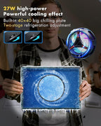 iPad Cooler,Magnetic Tablet Cooler for ipad/surface pro/Samsung Tab,Compatible for Steam Deck,Universal Radiator with Temperature Display for Mobile Gaming,Tiktok Live Streaming