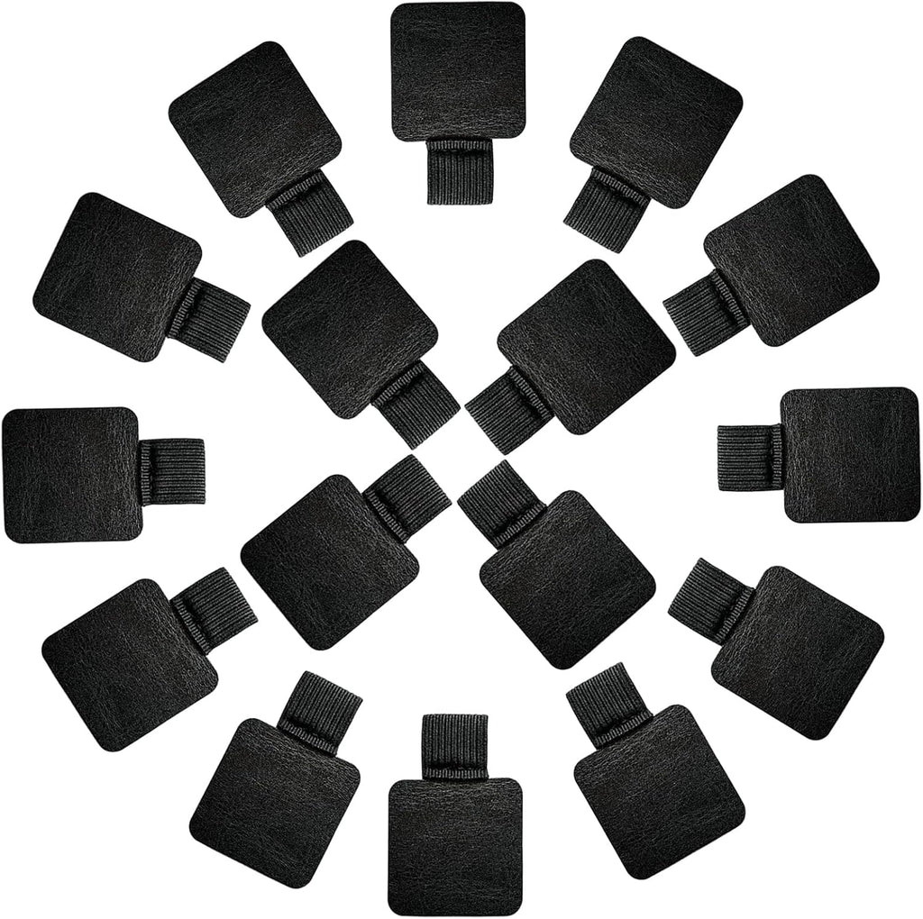 16PCS Notebook Pen Loop Holder,Self Adhesive Leather Pen Holder for notebook,Pencil Elastic Loop Designed for Notebooks,Journals,Calendars,Planners,Tablet Case for School,Office