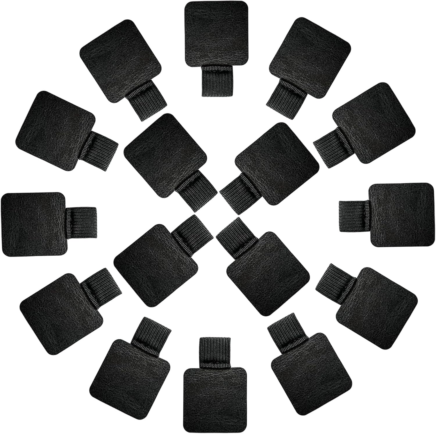 16PCS Notebook Pen Loop Holder,Self Adhesive Leather Pen Holder for notebook,Pencil Elastic Loop Designed for Notebooks,Journals,Calendars,Planners,Tablet Case for School,Office