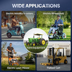 24V 25Ah LiFePO4 Battery, 2 Pack 2C High Discharge Rate Built-in 50A BMS 640Wh Lithium Battery, 1280W Continuous Load Power for Mobility Scooters, Electric Wheelchairs, Farm Equipment, etc